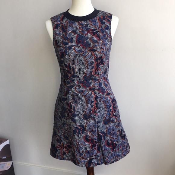 Tory Burch Dresses & Skirts - Tory Burch Dahlia Jacquard Mini Dress Size 0
